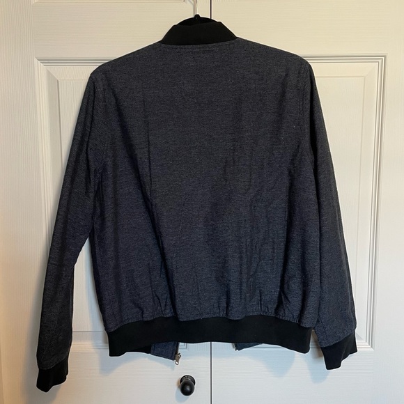 Navy Blue Light Bomber Jacket (Baleno, Small) - Picture 3 of 3